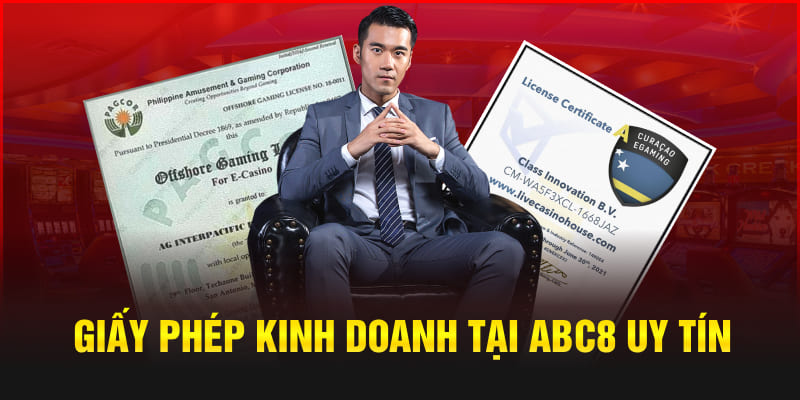 Trang web đá gà ABC8 có giấy phép hợp lệ