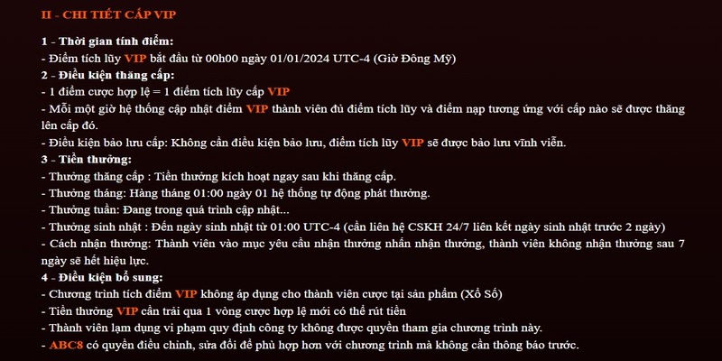 Chi tiết về khuyến mãi VIP cho bạn tham khảo